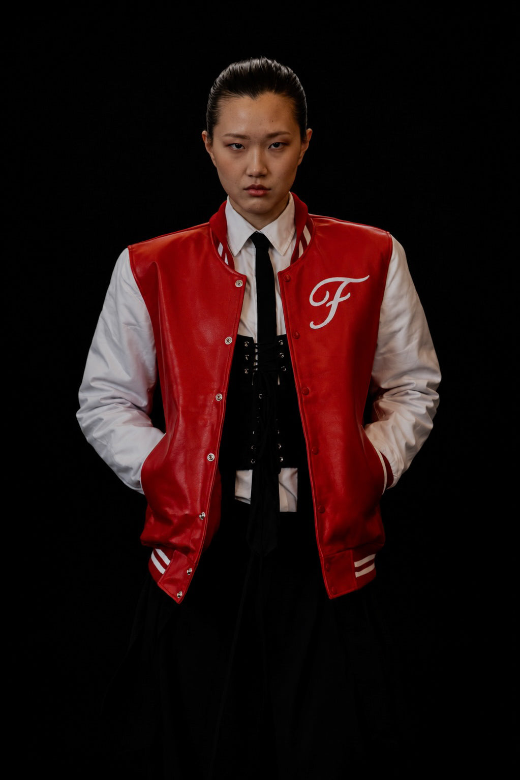 Leather Varsity Jacket