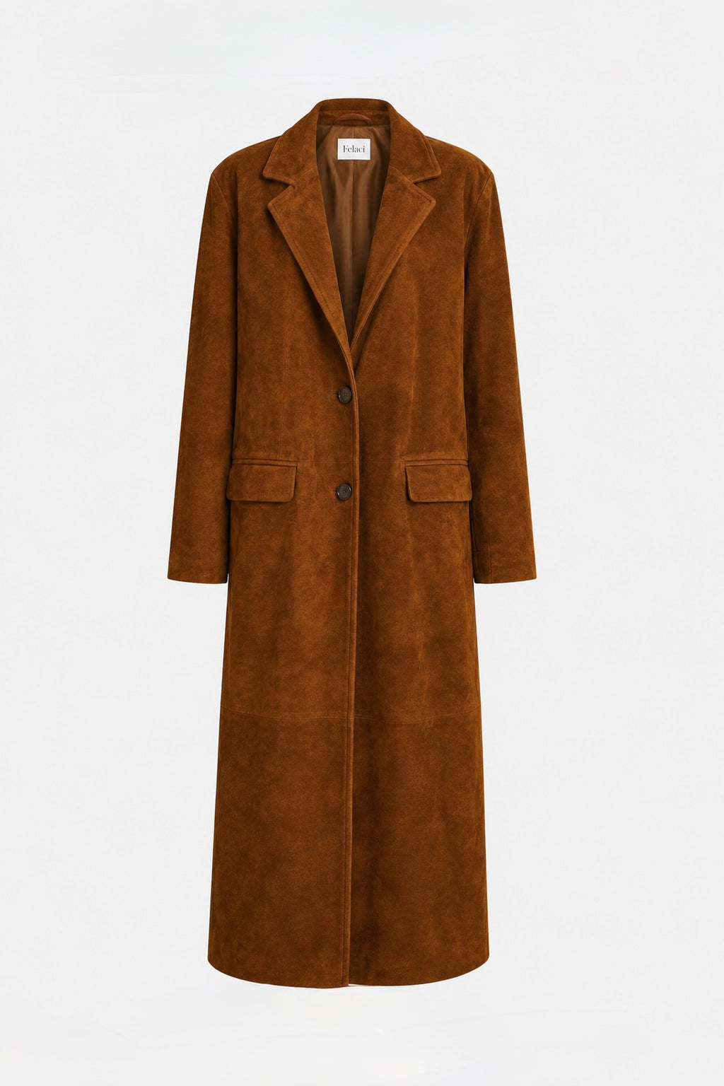 Suede Long Coat