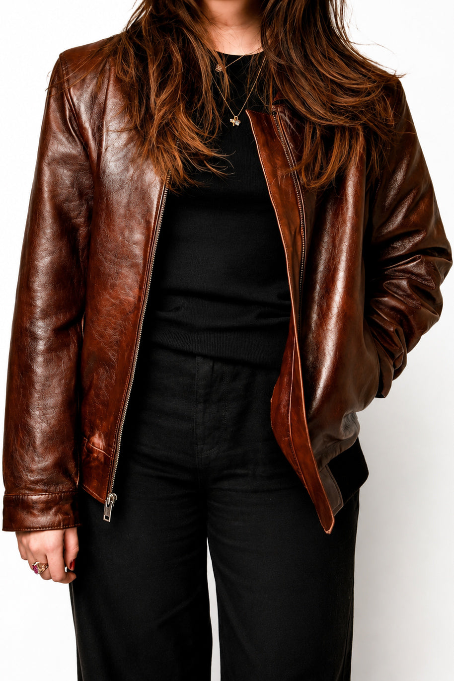 Leather Blouson
