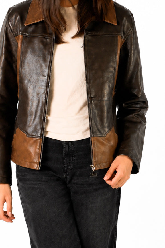 Panelled Cowhide Jacket