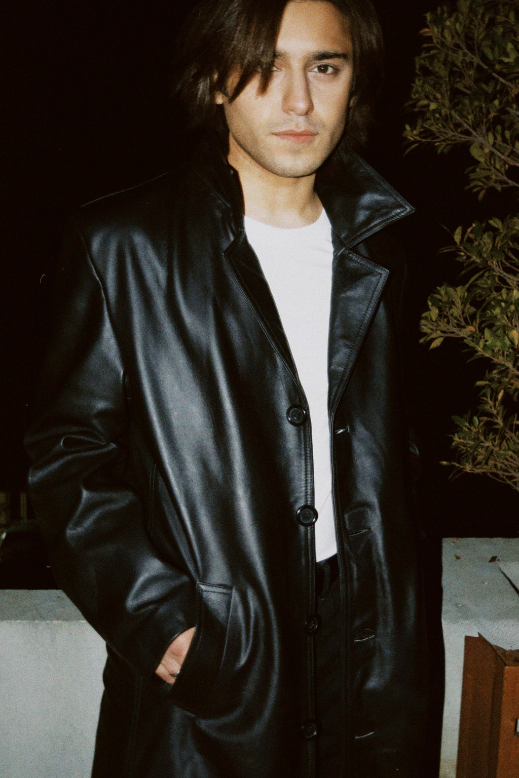 Long Leather Coat