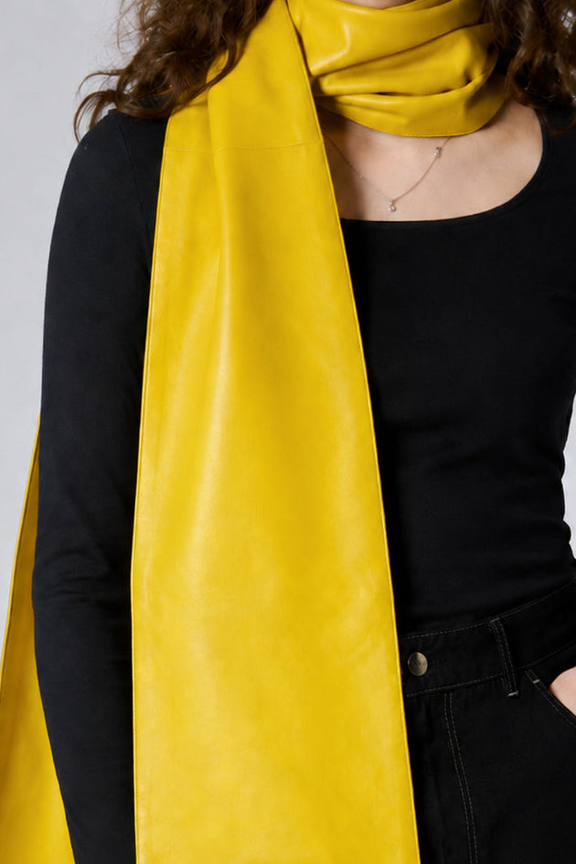 Fringed Lambskin Scarf