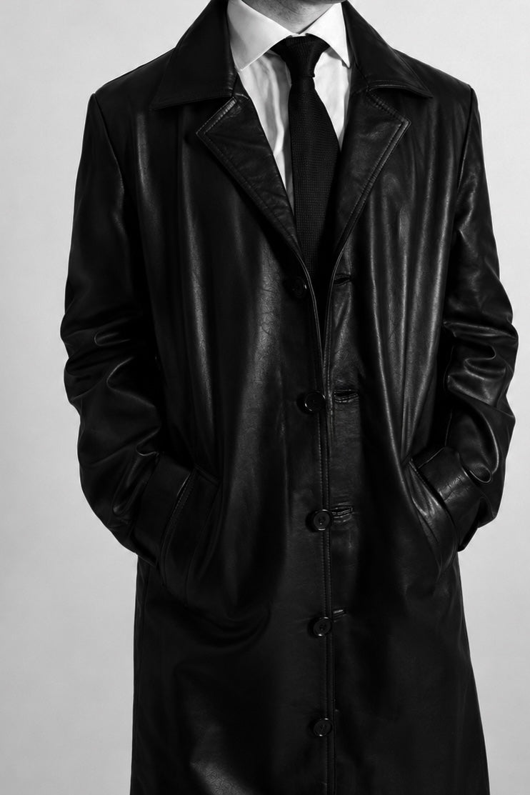 Long Leather Coat