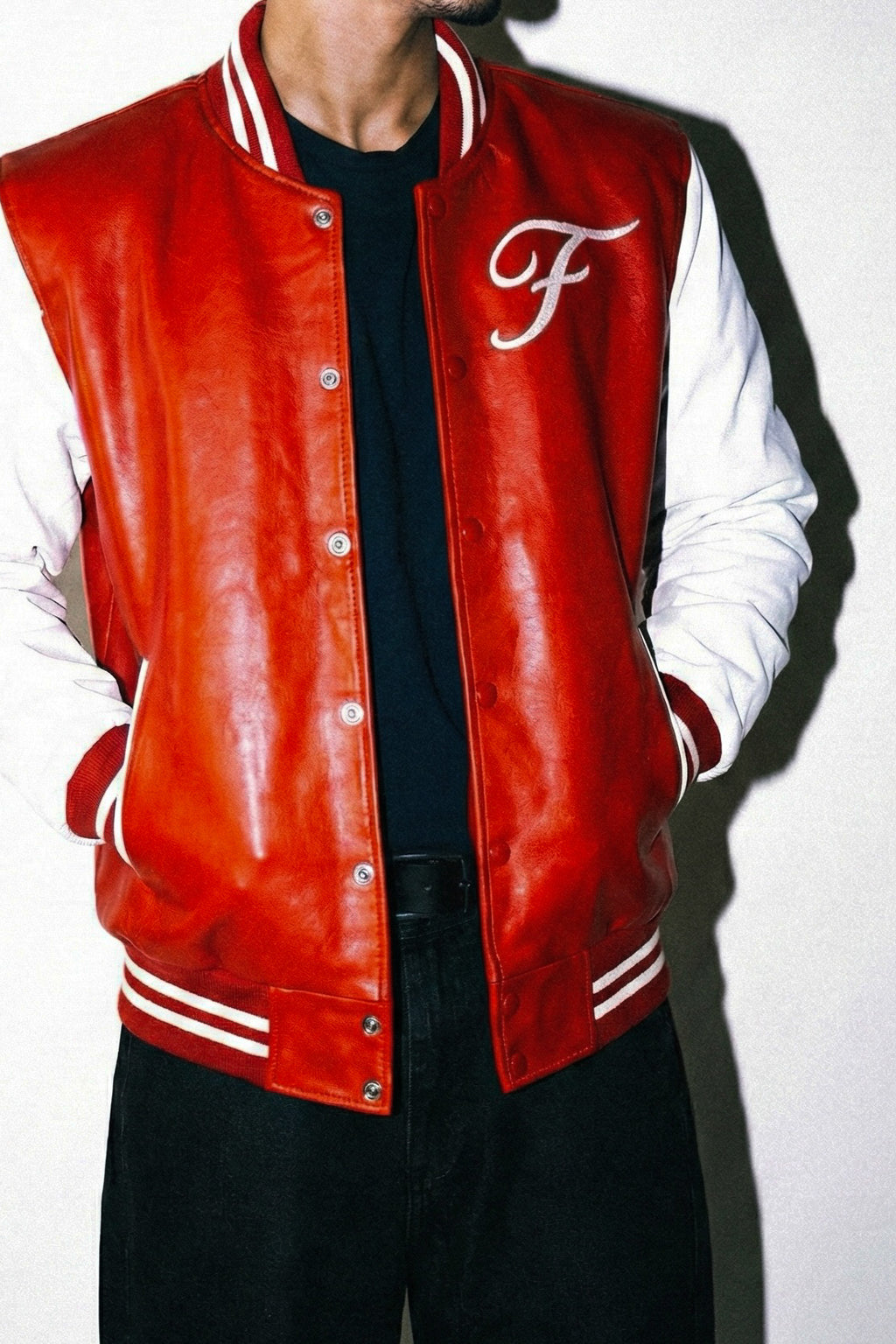 Leather Varsity Jacket