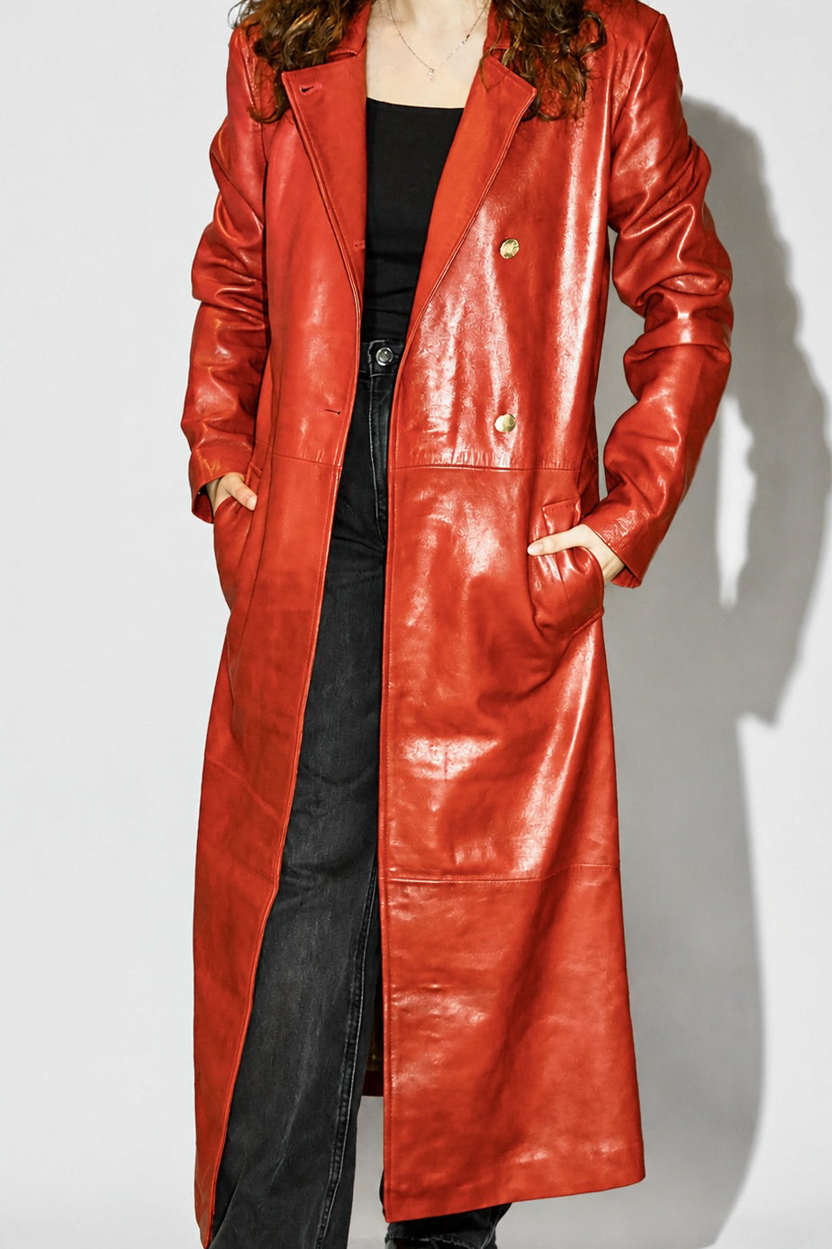 Leather Long Coat