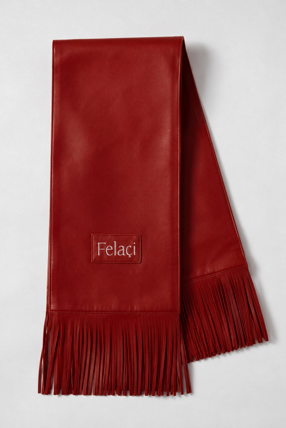 Fringed Lambskin Scarf