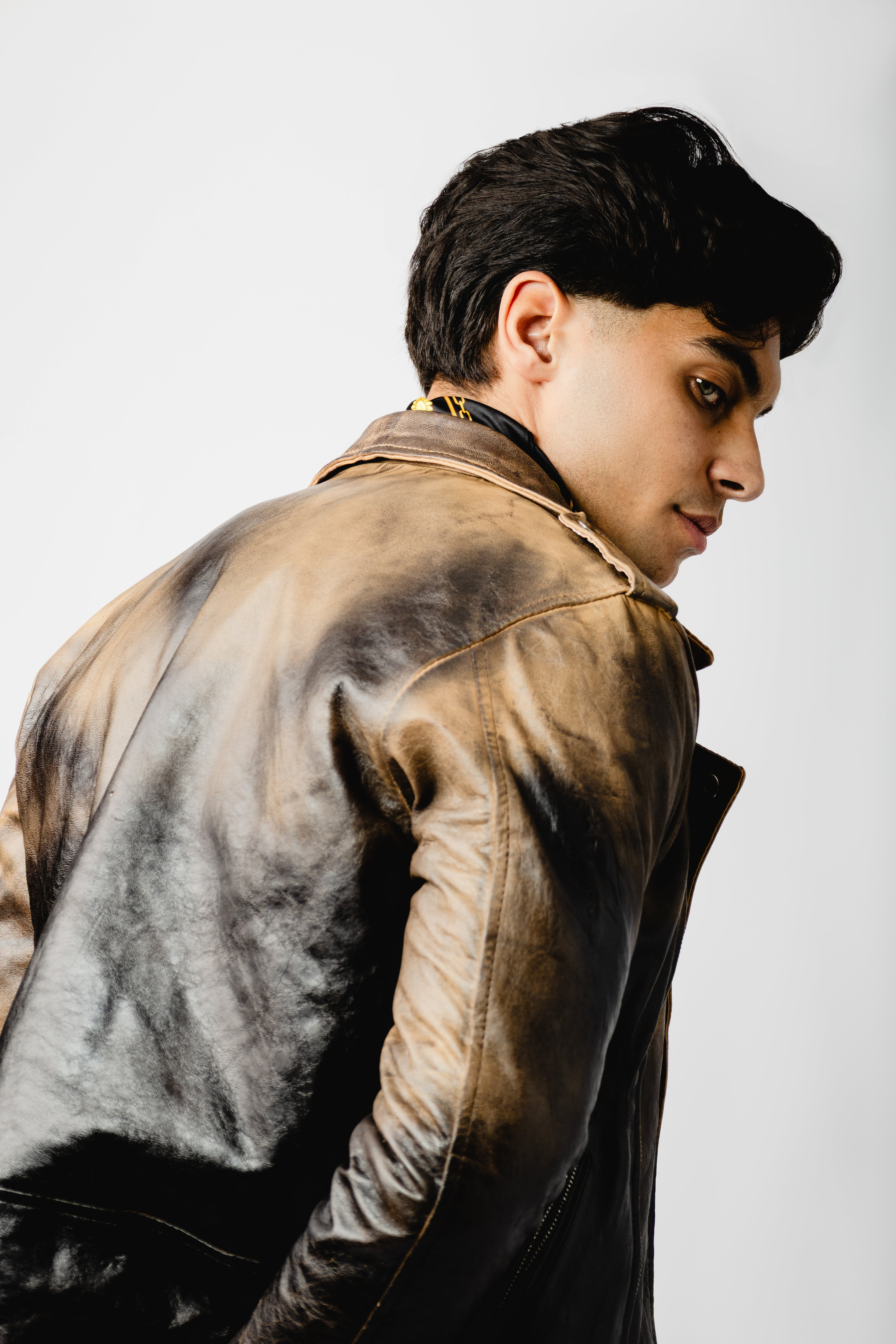 Distressed Biker Jacket