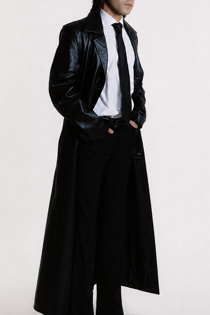 Long Leather Coat