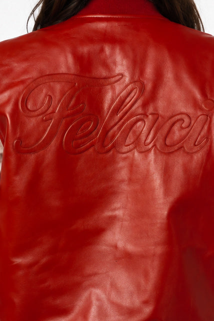 Leather Varsity Jacket