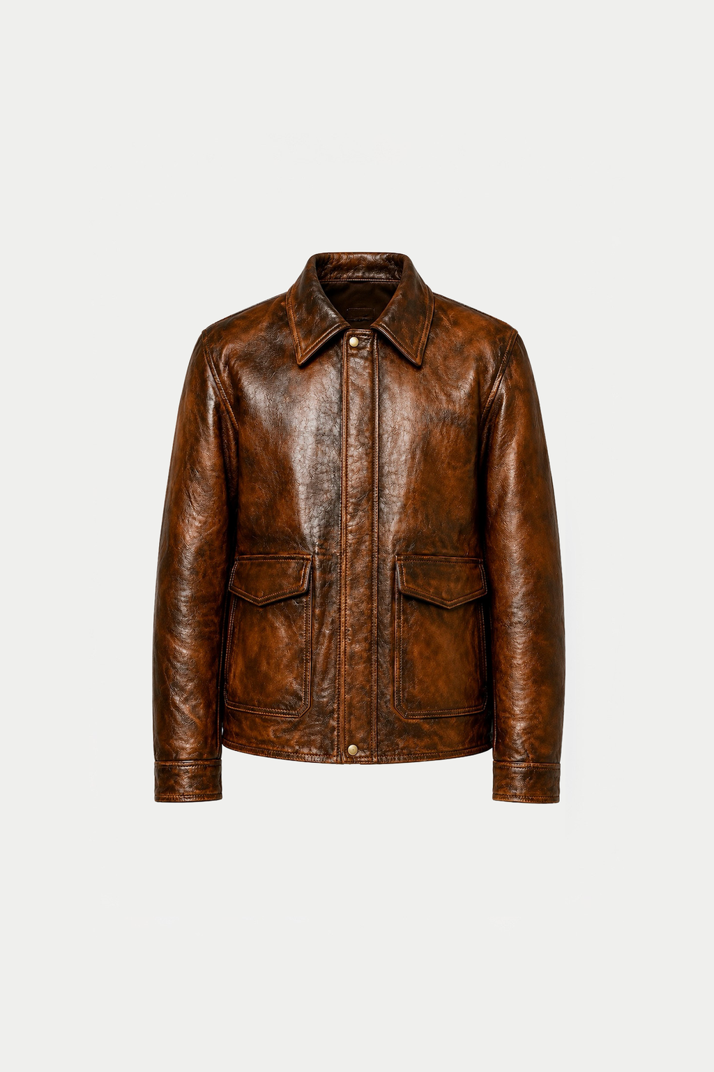 Distressed Lambskin Jacket